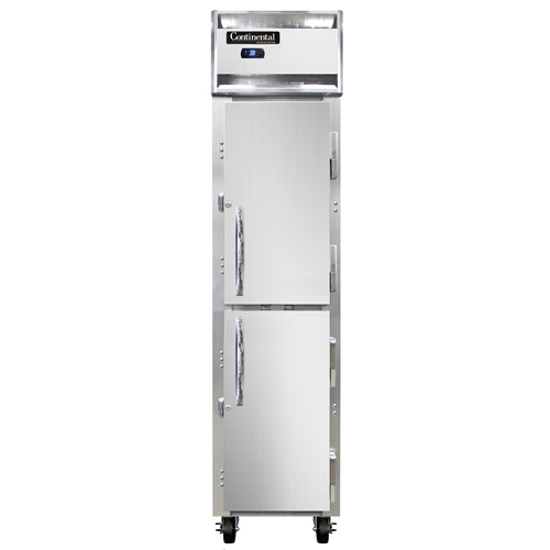 Continental Refrigerator 1RSESNSSHD 17.75" W One-Section Solid Door Reach-In Slim Line Refrigerator