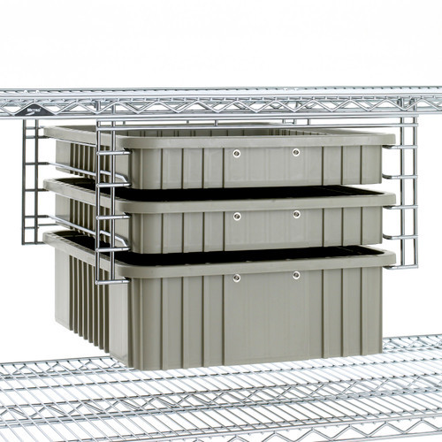 Metro Ss4Nc Super Erecta Slide System 10 1/4 x 25 1/8 x 17 1/8 Nickel-Chrome Wire With Clear Protective Coating