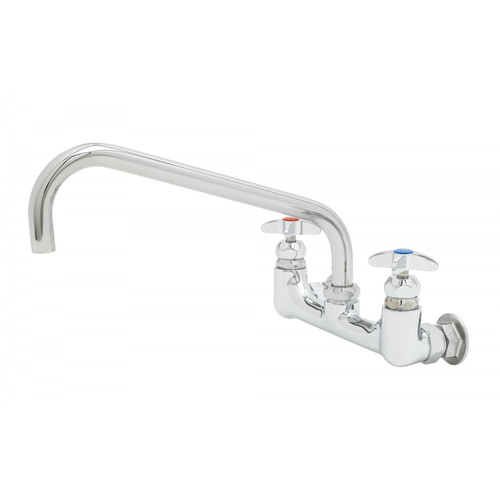 T&S Brass B-0290-CVH Big-Flo Mixing Faucet wall mount 8" adjustable centers