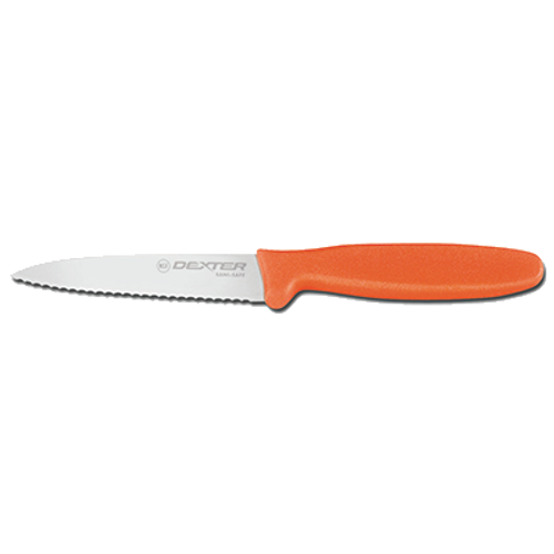 Dexter 15563 3.5" Paring Knife with Orange Handle