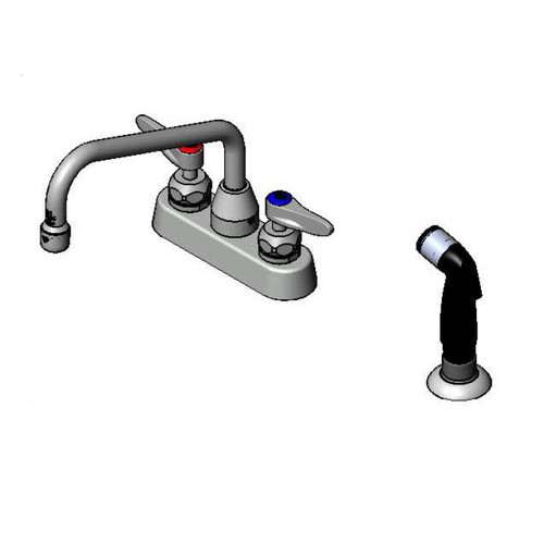 T&S Brass B-1171-CR Workboard Mixing Faucet deck mount 4"