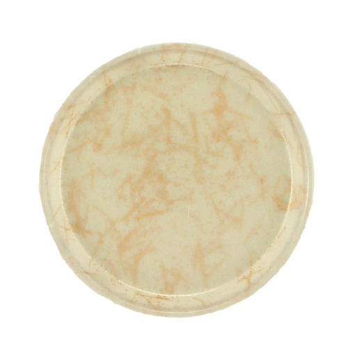 Cambro 1200526 12"Dia. Gold Round Serving Camtray - 12/Case