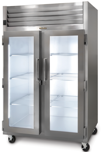 Traulsen G21010M 52.13" W Two-Section Glass Door Reach-In Dealer's Choice Refrigerator