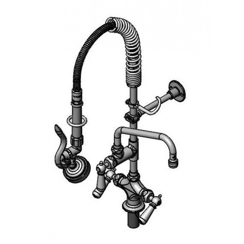 T&S Brass Mpx-2Dcn-08-Cr Easyinstall Mini Pre-Rinse Unit