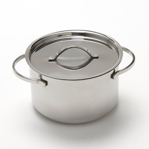 American Metalcraft MPL14 4.25" 14 Oz. Stainless Steel Round Mini Pot
