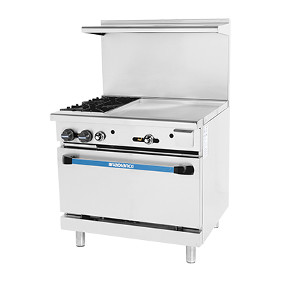 Turbo Air TARG-2B24G-LP 36" Liquid Propane Radiance Restaurant Range - 136,000 BTU