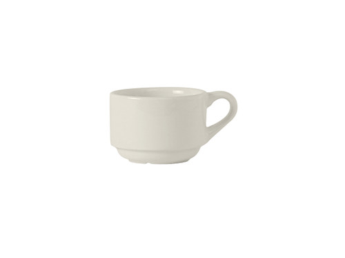 Tuxton AMU-081 2-1/2" 3 Oz. Ceramic Pearl White A.D. Cup (3 Dozen Per Case)