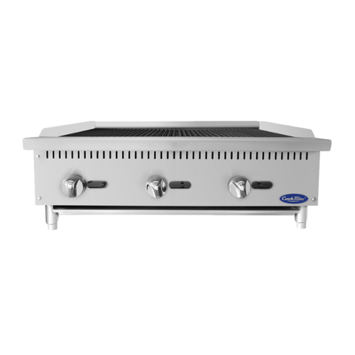 Atosa ATRC-36-NG 36" Natural Gas Countertop CookRite Heavy Duty Radiant Charbroiler - 105,000 BTU