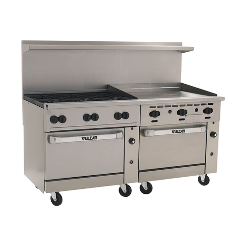 Vulcan 72CC-6B36G 72" Gas Restaurant Range - 310,000 BTU