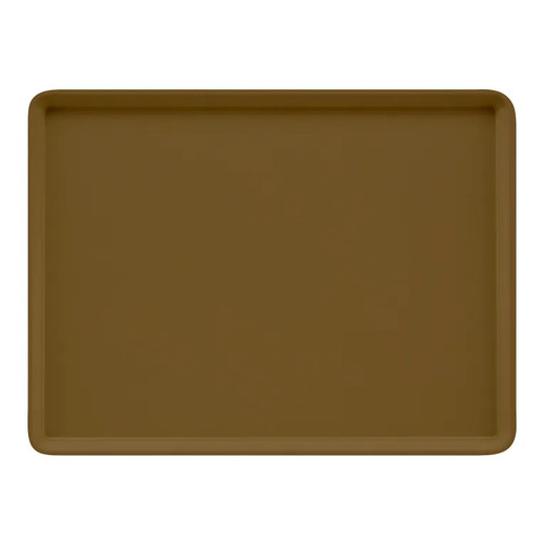 Cambro 16225513 16.5" Brown Rectangle Camtray - 12/Case