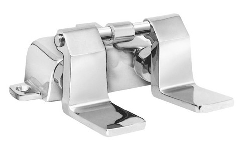 Fisher 3170 Double Pedal Polished Chrome Floor Mount Control Valve