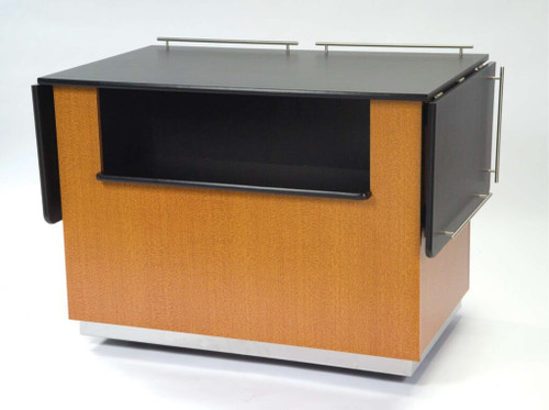 Lakeside 6855 Laminate Top Breakout Dining Station Mobile Modular Enclosed Base with Storage