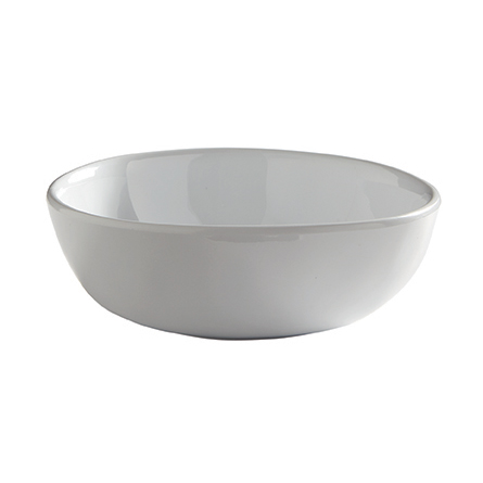 American Metalcraft CBP16CL 8.5 16 Oz. Plastic White Round Bowl