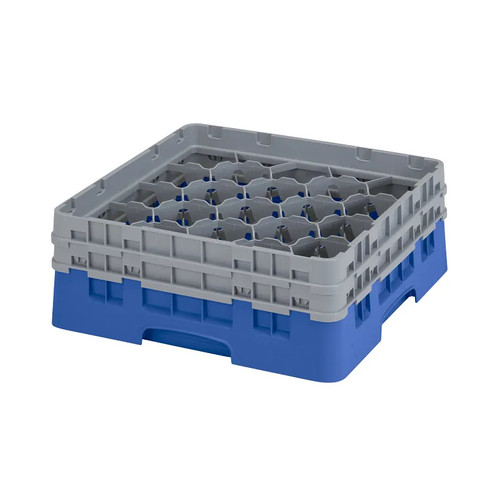 Cambro 20S434168 Camrack Glass Rack With (2) Soft Gray Extenders - 4 Cases