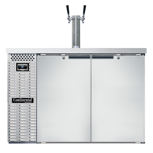 Continental Refrigerator KC50NSS 50"W Solid Door Keg Cooler