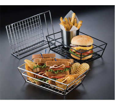American Metalcraft RMB95B Metal Black Rectangular Basket