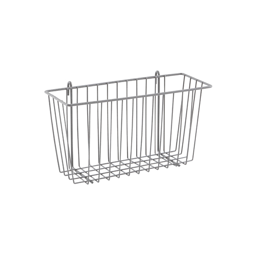 Metro H209K4 Smartwall Storage Basket 13-3/8"W Metroseal Gray Epoxy-Coated Corrosion-Resistant Finish