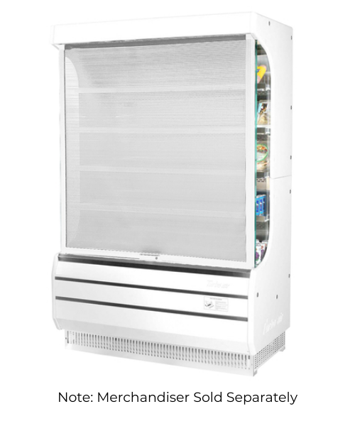 Turbo Air SC-40 36.13" W x 1.75" D x 51.75" H Fabric with White Trim Locking Security Cover