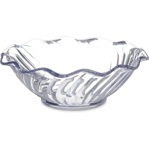 Carlisle 453107 4 5/8" Dia. Plastic Tulip Berry Dish