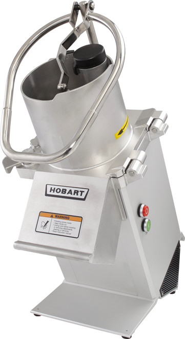 Hobart FP350-1B 13.44" Stainless Steel Angled Continuous Feed Design Food Processor - 120 Volts