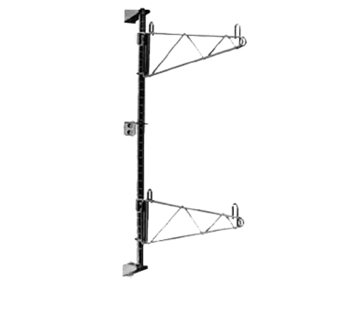 Metro Sw56C Super Erecta Wall Mounts 24" Shelf Depth End Unit Chrome Plated Finish