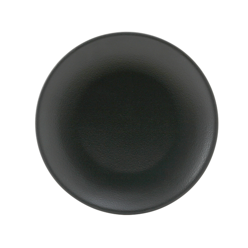 Tuxton VBA-071 Porcelain Matte Black Round Plate (3 Dozen Per Case)