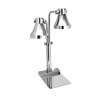 Eastern Tabletop 9602 Stainless Steel Lamp Warmer with 2 Bulbs - 120 Volts, 250 Watts