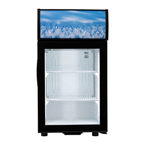 Admiral Craft CDRF-1D/2 16.5" W 1-Section Glass Door Reach-In Countertop Display Refrigerator - 1.6 Amps