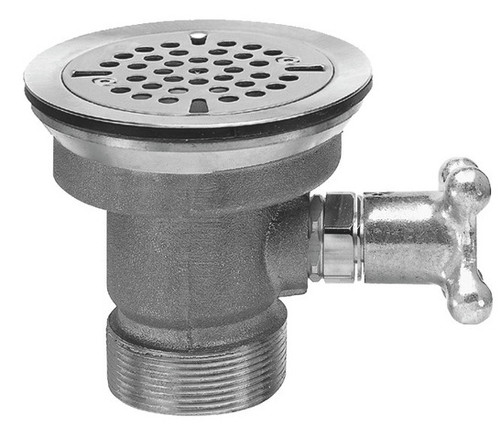 Fisher 22365 Vandal Resistant Flat Strainer and Knob Cast Red Brass Body DrainKing Waste Valve