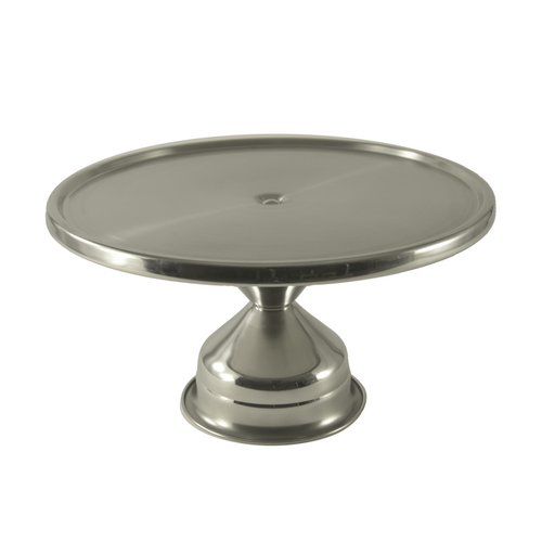 CAC China SCKS-13 13" Dia. X 7" H Stainless Steel Cake Stand (12 Each Per Case)