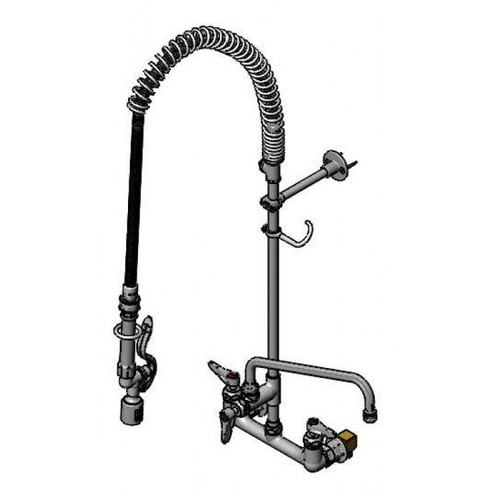 T&S Brass B-0133-12CRBJST EasyInstall Pre-Rinse Unit 8"