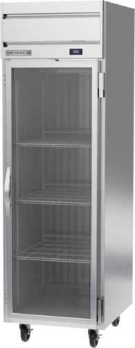 Beverage Air HRP1HC-1G 26" W One-Section Glass Door Reach-In Horizon Series Refrigerator