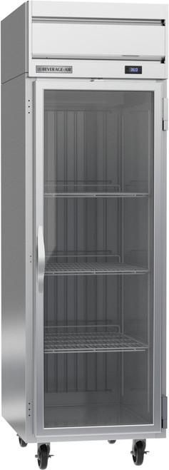 Beverage Air HRP1HC-1G 26" W One-Section Glass Door Reach-In Horizon Series Refrigerator