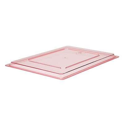 Cambro 1826CCW467 Flat Red Polycarbonate Camwear Cover - 6/Case