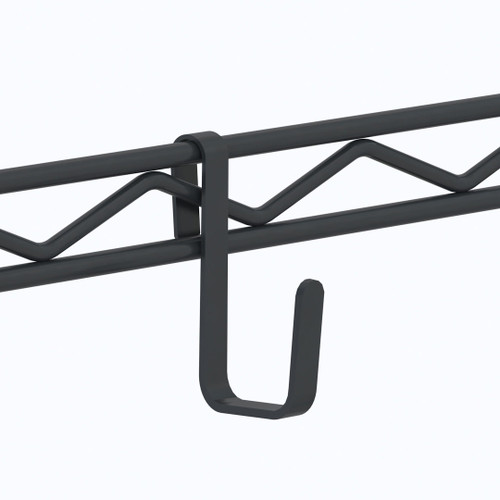 Metro Hk25B Super Erecta Snap-On Hook 3-7/16"H Black Style B - Large Multi-Purpose