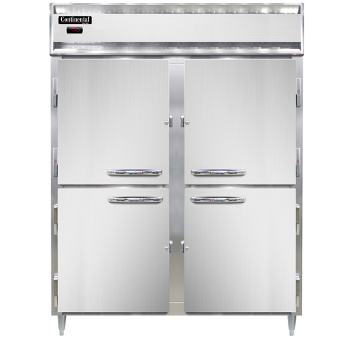 Continental Refrigerator DL2WE-SS-PT-HD Designer Line Heated Cabinet Extra Wide Pass-Thru