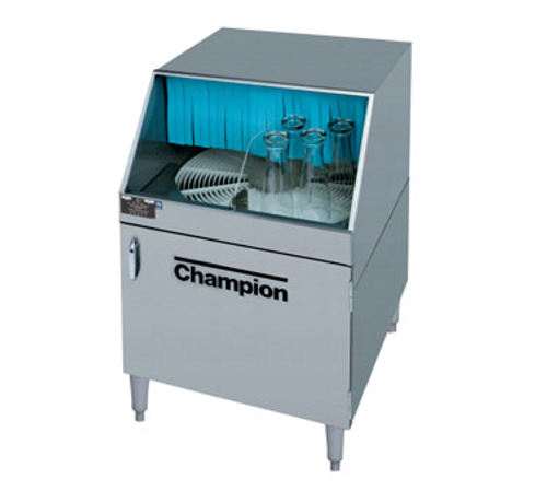 Champion CG Low Temp Underbar Glass Washer Glasswasher Underbar Type Low Temperature Chemical Sanitizing Rotary Conveyor Design 25.25" Cabinet