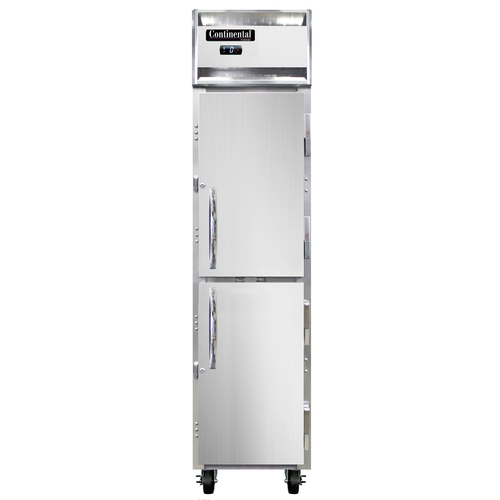 Continental Refrigerator 1FSENSSHD 17.75" W One-Section Solid Door Reach-In Slim Line Freezer - 115 Volts