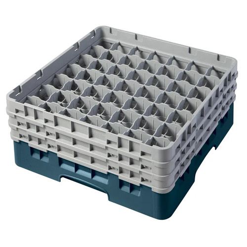Cambro 49S638414 Camrack Glass Rack With (3) Soft Gray Extenders - 3 Cases