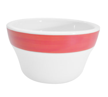 CAC China R-4-R 7.25 Oz. Red Ceramic Round Rainbow Bouillon Cup (3 Dozen Per Case)