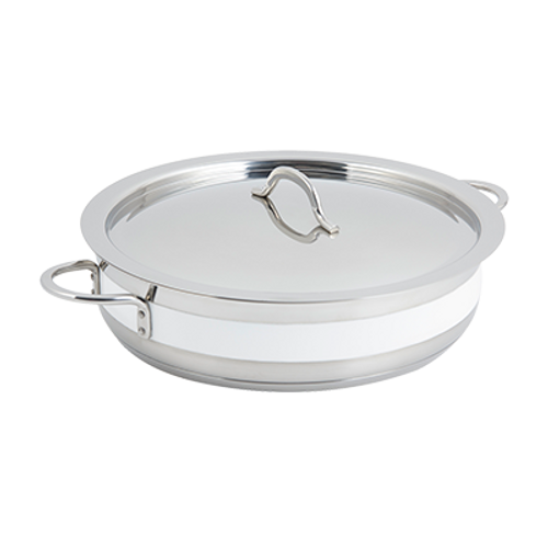 Bon Chef 60032CFWHITE 9 Qt. Stainless Steel Classic Country French Pot