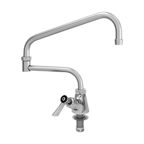 Fisher 47716 14" Swing Spout With 7" Double-Jointed Assembly 1/2" Male Inlet Lever Handle Deck Mount Faucet