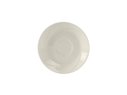 Tuxton ASU-082 4-5/8" Ceramic Pearl White Round A.D. Saucer (3 Dozen Per Case)