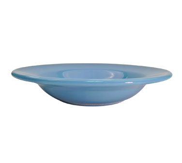 CAC China LV-3-LBU 12 Oz. Light Blue Ceramic Round Las Vegas Soup Bowl (2 Dozen Per Case)