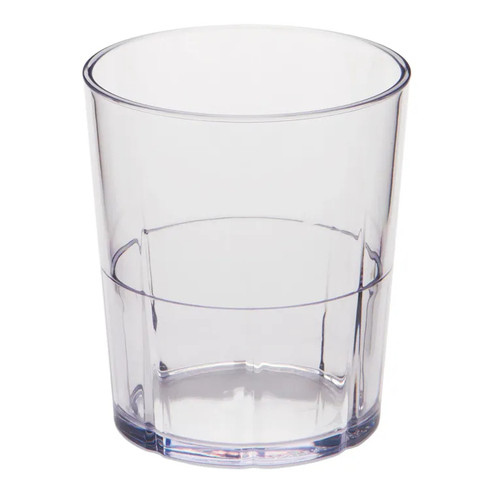 Cambro LDT9152 9 Oz. Clear SAN Plastic Lido Tumbler - 36/Case