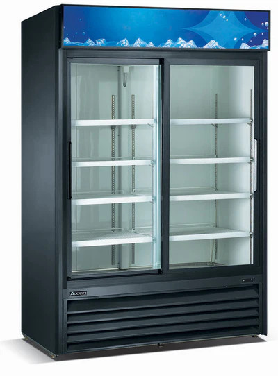 Admiral Craft USRFS-2D/B 53.25" W 2-Section U-STAR Refrigerator Merchandiser - 4.3 Amps