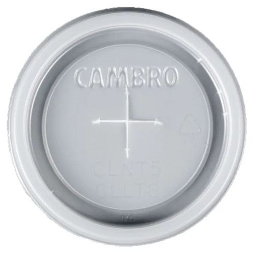 Cambro CLLT6190 Translucent Disposable CamLid (1500 Per Case)