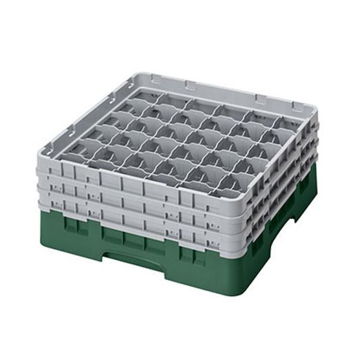 Cambro 36S638119 Camrack Glass Rack With (3) Soft Gray Extenders