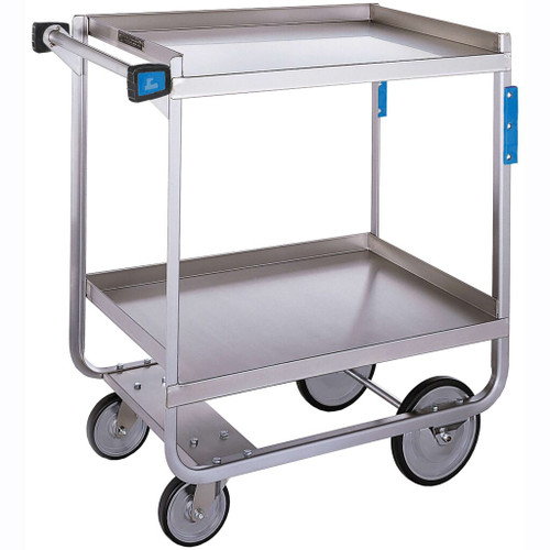 Lakeside 710 30" W Stainless Steel U-Shaped Frame 2 Shelf Utility Cart