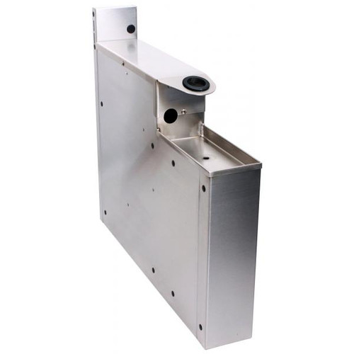 Glastender SHP-4-ED Stainless Steel Extra Deep Underbar Soda Gun Holder - 4"W x 38"D x 22"H